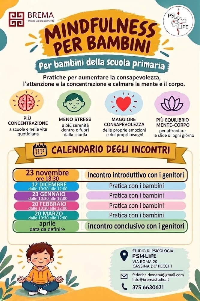 Corso di Mindfulness per bambini 